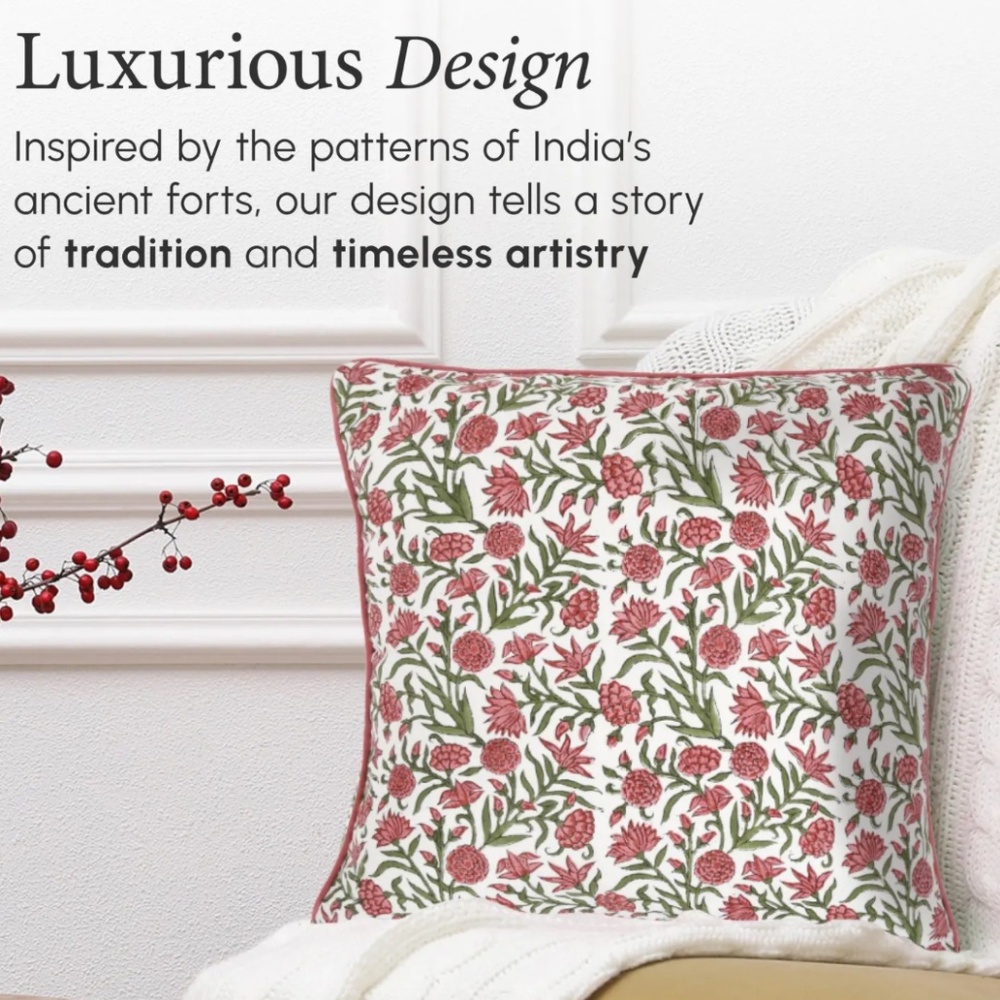 2 Printed Cotton Pillow cases